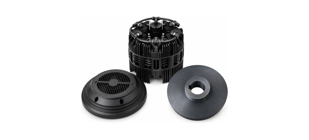 Sistema completo de freio pneumático: ventilador, corpo do freio e disco